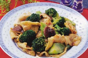 豚肉とブロッコリーの中華炒めの写真