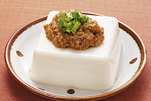 ピリ辛肉味噌豆腐の写真