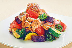 豚肉と夏野菜のイタリアンマリネの写真